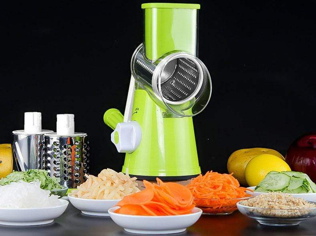 Manual Vegetable Slicer - Multifunctional  Round Drum Cutter