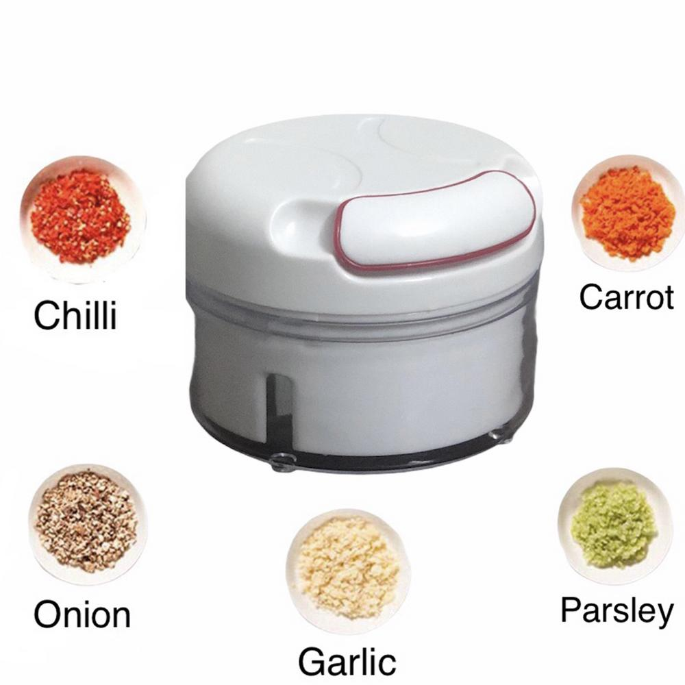 Mini Speedy Chopper - Manual Hand Pull  Garlic Slicer