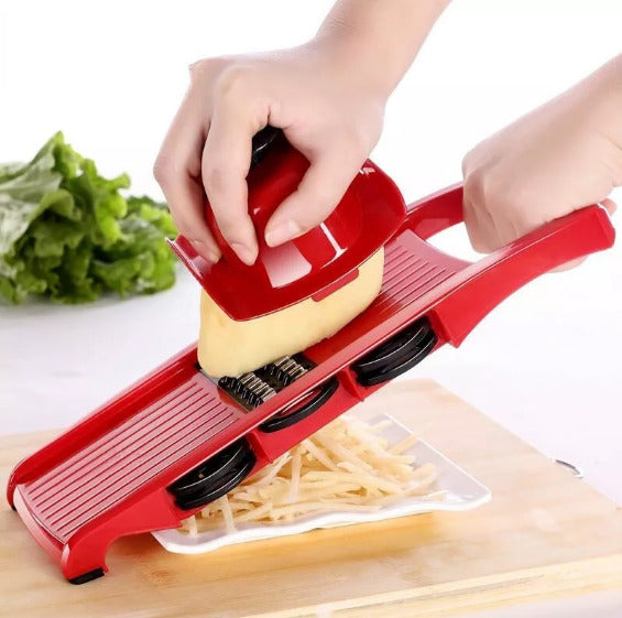 10-in-1 Mandoline Slicer - Multifunctional  Vegetable Cutter (Pink, Boxed)