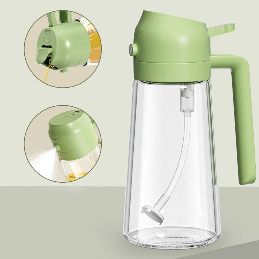 2-in-1 Oil Sprayer Bottle - Smart Kitchen  Tool for Cooking & BBQ