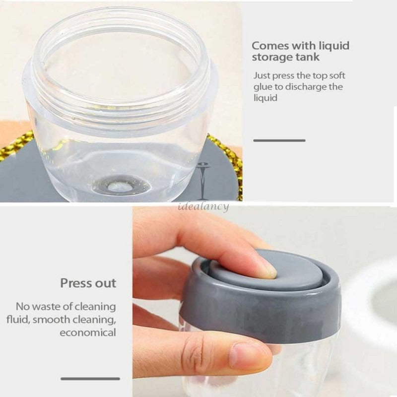 Kitchen Soap Dispensing Palm Brush -  Automatic Dish Scrubber