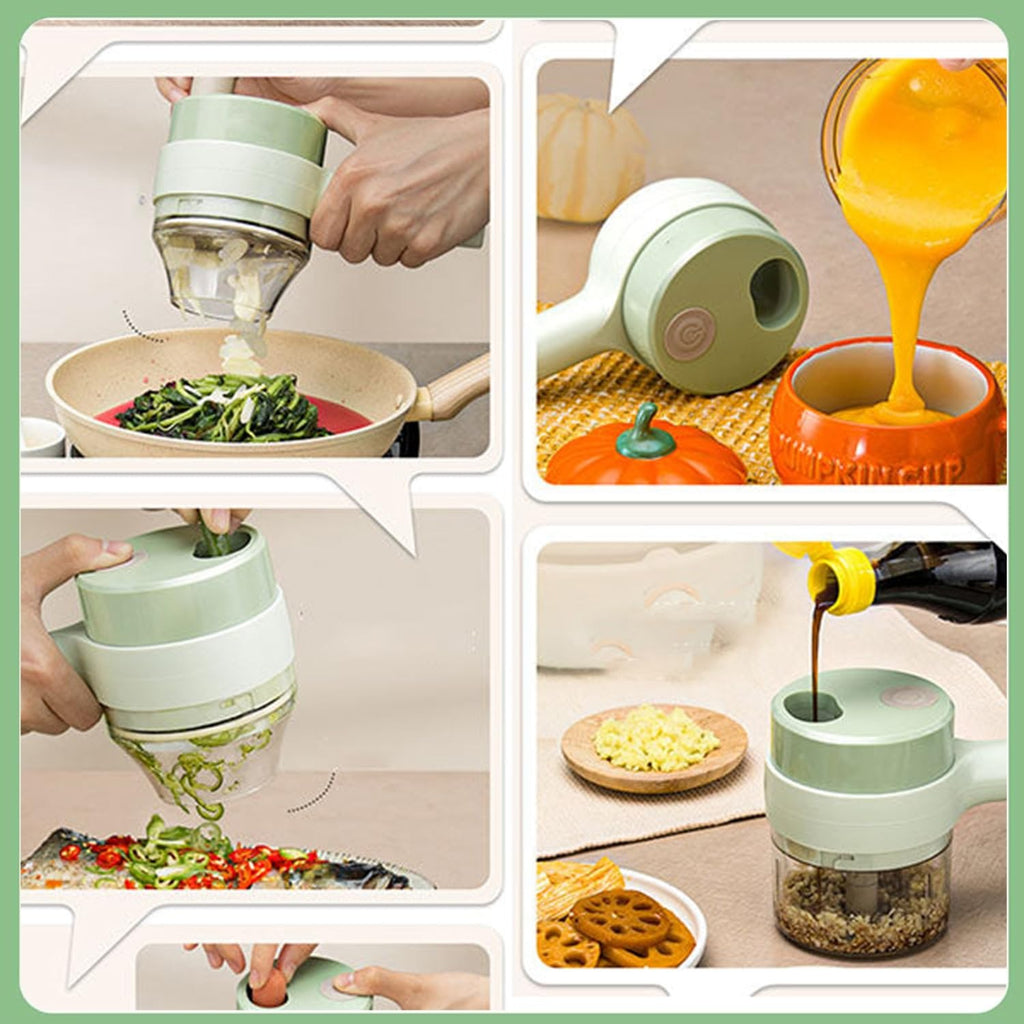 Electric Handheld Vegetable Cutter -  Multifunctional Food Chopper
